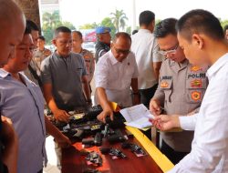 Pastikan Kedisiplinan Personel, Polresta Bandar Lampung Perketat Pengawasan Senjata Api Dinas